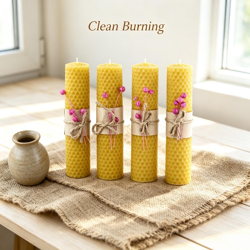 수제 롤드 비즈왁스 기둥 양초 4개, 5.9인치, 인조 - Beeswax Wrap Reusable 리뷰 및 가격