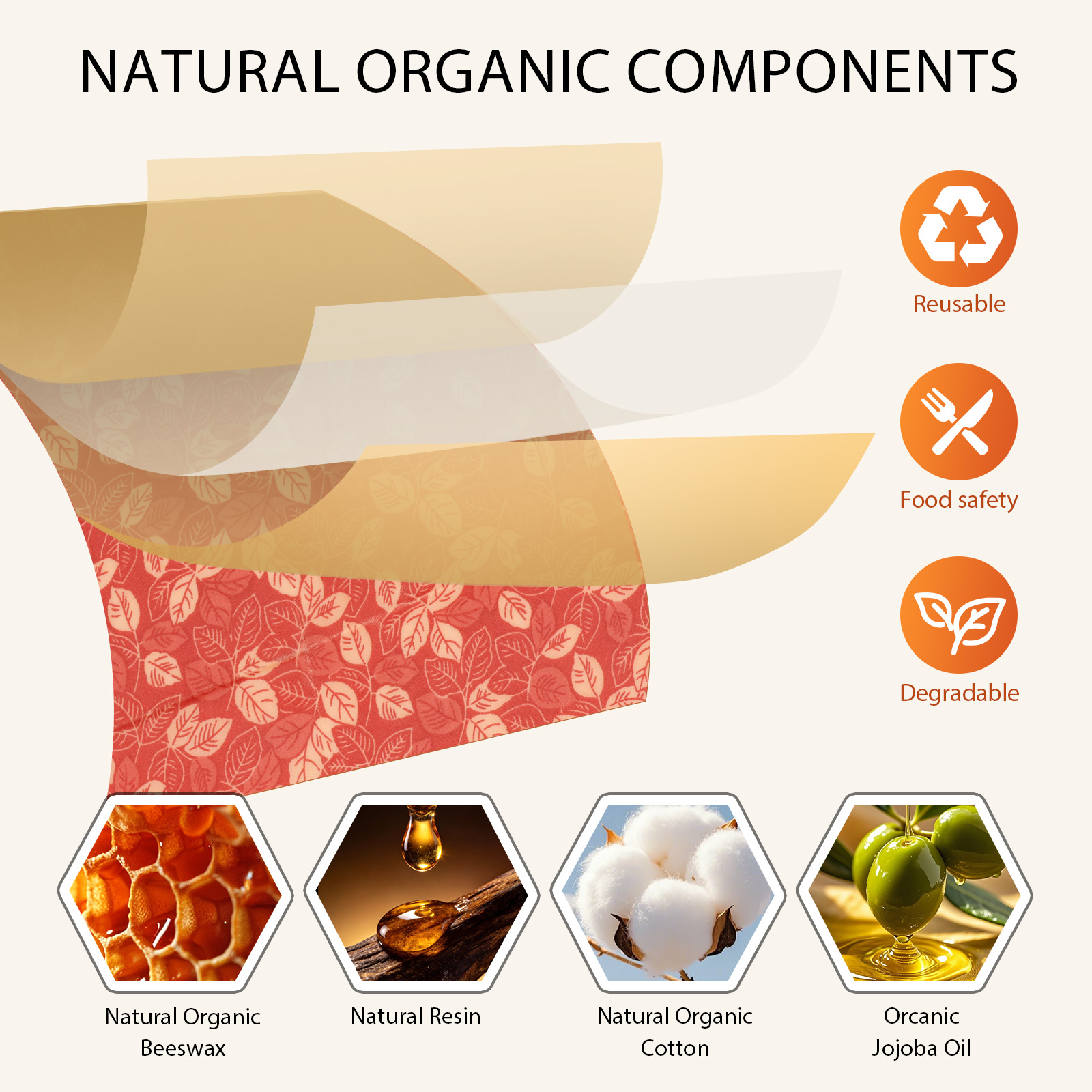 11개입 벌집지 식품 포장재 유기농 면 재사용 가능한  - Beeswax Wrap Reusable 리뷰 및 가격