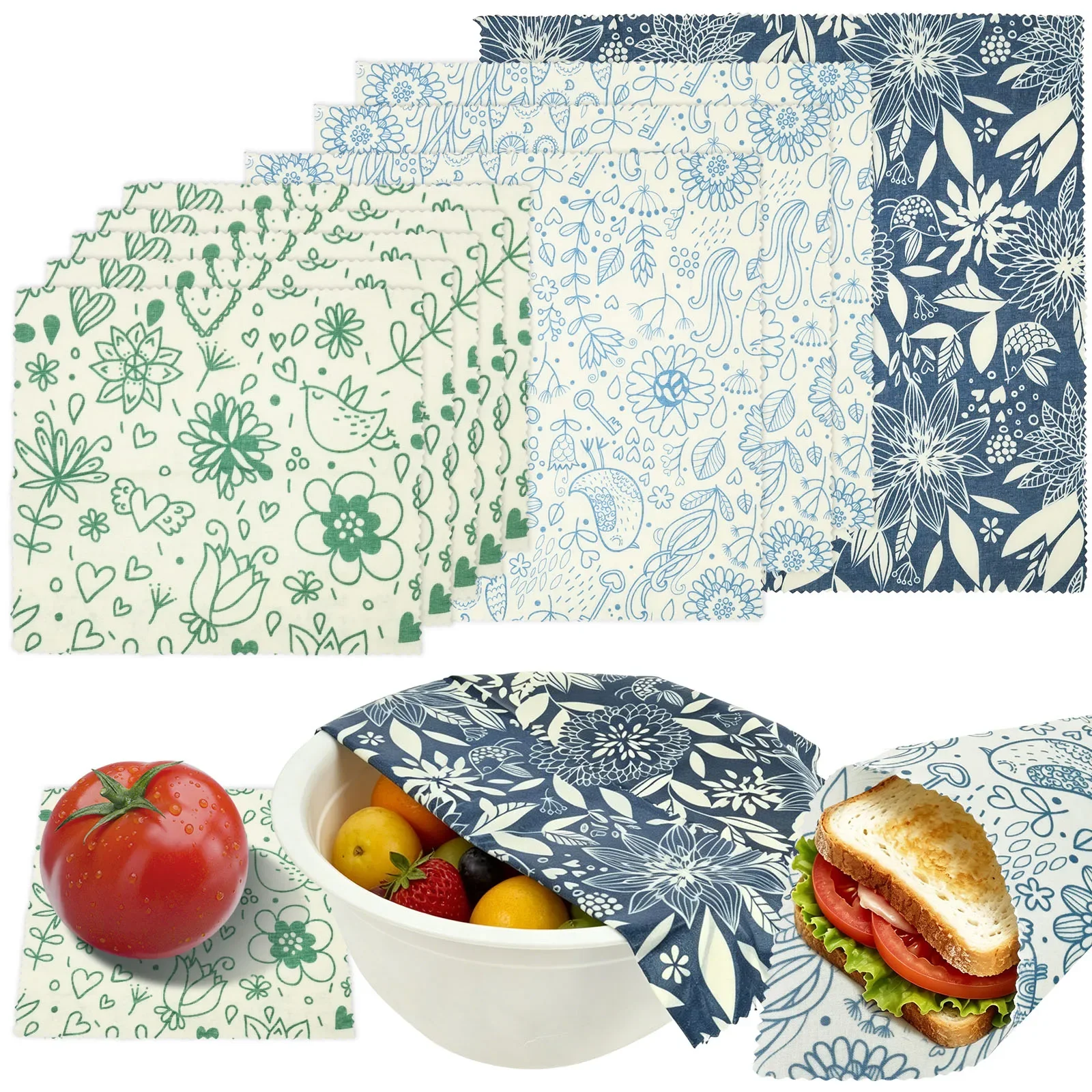 9개입 유기농 밀랍 랩, 재사용 가능한 식품 보관용 천 - Beeswax Wrap Reusable 리뷰 및 가격
